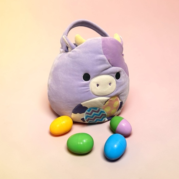 Squishmallows Other - Squishmallow Plush Purple Egg Hunt Bag for Kids 🐣